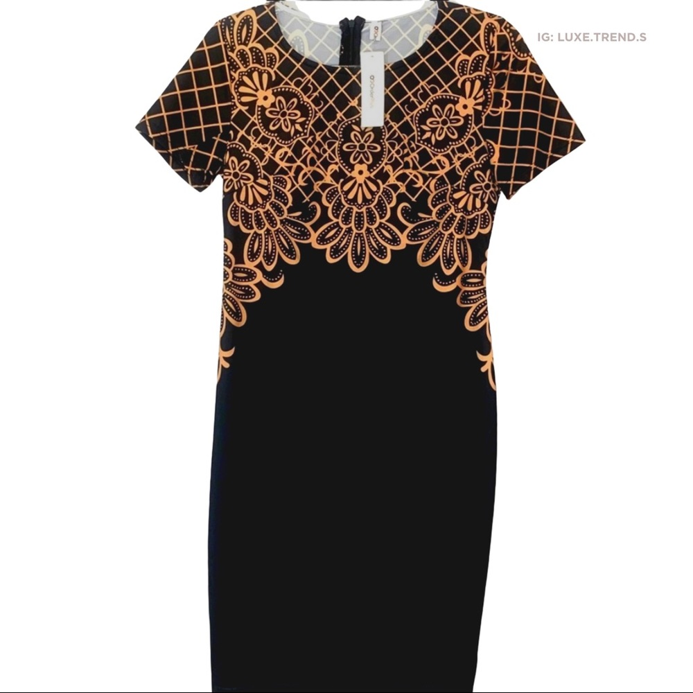 Black & Gold Bodycon